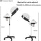 Concise Home Professional Hair Steamer with Rolling Stand - Adjustable Power and Height for Salon Use
