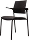 Conferentiestoel Serie 118 met zwarte pu zitting