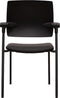 Conferentiestoel Serie 118 met zwarte pu zitting