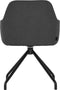 Conferentiestoel Serie 129 Vierpootstoel - frame zwart - Antraciet