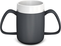 Conische Warmhoudbeker met Dubbel Handvat - Antraciet