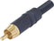 Connector RCA Male Metaal Zwart