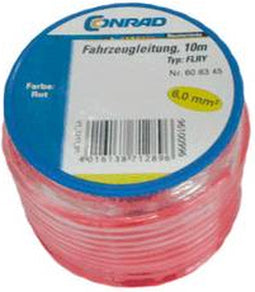 Conrad Components 606345 Voertuigsnoer FLRY-B 1 x 6 mm² Rood 10 m