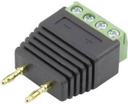 Conrad Components 93013c1127 Laboratoriumstekker Stekker, recht Stift-Ø: 2 mm Zwart 1 stuk(s)