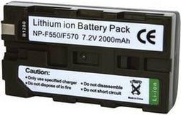 Conrad energy 250467 Camera-accu Vervangt originele accu NP-F530, NP-F550, NP-F570 7.2 V 2000 mAh