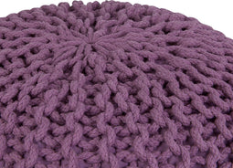 CONRAD L - Poef - Paars - Katoen