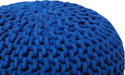 CONRAD - Poef - Blauw - 40 cm - Katoen