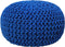 CONRAD - Poef - Blauw - 40 cm - Katoen