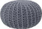CONRAD - Poef - Donkergrijs - 50 cm - Katoen
