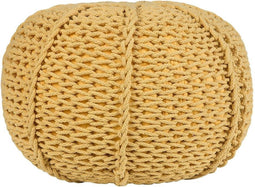 CONRAD - Poef - Geel - 50 cm - Katoen