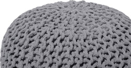 CONRAD - Poef - Grijs - 50 cm - Katoen