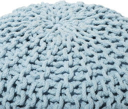 CONRAD - Poef - Lichtblauw - 50 cm - Katoen