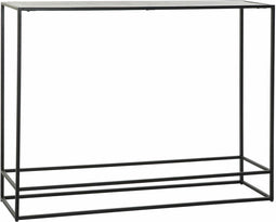 Console DKD Home Decor 110 x 25 x 84 cm Zwart Gouden Aluminium Plastic