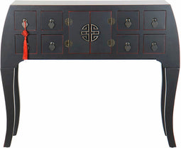 Console DKD Home Decor Blauw Rood Spar Hout MDF (98 x 26 x 80 cm)