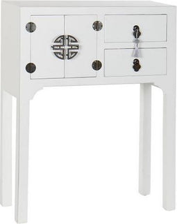 Console DKD Home Decor Wit Zilver Spar Hout MDF (63 x 26 x 83 cm)