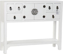 Console DKD Home Decor Wit Zilver Spar Hout MDF (95 x 24 x 79 cm)