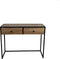 Console tafel Dublin - 100x45x75 - Mangohout/ijzer - Naturel/zwart