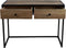 Console tafel Dublin - 100x45x75 - Mangohout/ijzer - Naturel/zwart
