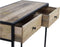 Console tafel Dublin - 100x45x75 - Mangohout/ijzer - Naturel/zwart