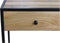 Console tafel Dublin - 100x45x75 - Mangohout/ijzer - Naturel/zwart