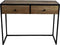 Console tafel Dublin - 100x45x75 - Mangohout/ijzer - Naturel/zwart