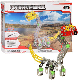 Constructieset Metaal Dino, 122 dlg..