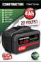 CONSTRUCTOR - Gereedschapsaccu - 20V - 4AH