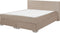 CONSUL - Boxspring - Beige - 160 x 200 cm - Fluweel