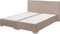 CONSUL - Boxspring - Beige - 160 x 200 cm - Fluweel