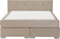 CONSUL - Boxspring - Beige - 160 x 200 cm - Fluweel