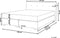 CONSUL - Boxspring - Beige - 160 x 200 cm - Fluweel