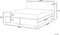 CONSUL - Boxspring - Beige - 160 x 200 cm - Fluweel