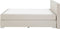 CONSUL - Boxspring - Beige - 180 x 200 cm - Fluweel