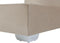 CONSUL - Boxspring - Beige - 180 x 200 cm - Fluweel