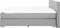 CONSUL - Boxspring - Grijs - 160 x 200 cm - Polyester
