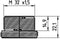 CONTA-CLIP KDS-RGA M32 BK Schroefdraad- en vergrendelingsadapter Plaatdikte (max.): 7 mm Polyamide 6.6 Zwart 5 stuk(s)