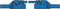 CONTACT PROTECTED INJECTION-MOULDED MEASURING LEAD 4mm 25cm / BLUE (MLB-SH/WS 25/1) (HM0421S25A)