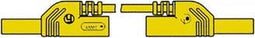 CONTACT PROTECTED INJECTION-MOULDED MEASURING LEAD 4mm 25cm / YELLOW (MLB-SH/WS 25/1) (HM0431S25A)