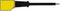 CONTACT-PROTECTED TEST PROBE 4mm WITH SLENDER STAINLESS STEEL TIP / BLACK (PRÜF 2S) (HM5401)