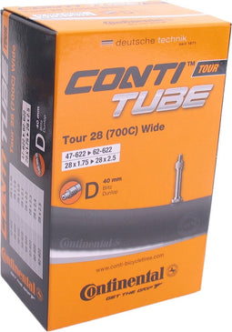Continental Binnenband 28 X 1.75/2.5 (47/62-622) Dv Zwart