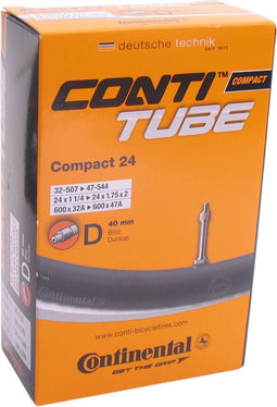 Continental Compact 24 - Binnenband Fiets - Hollands Ventiel - 40 mm - 24 x 1 1/4 - 1 3/8 - 1.75 - 2.00