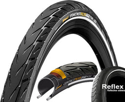 Continental Contact Plus City Clincher Tyre 26x2.15" E-50 Reflex, zwart Bandenmaat 55-559 | 26x2,15"