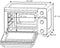 CONTINENTAL EDISON CEMF22B - Elektrische mini-oven 22L zwart - 1300W - Draaispit, Natuurlijke convectie