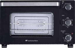 CONTINENTAL EDISON CEMF46B3 - Elektrische mini-oven 46L zwart - 1800W - Draaispit, Natuurlijke convectie