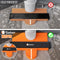 Contourmeter - 12 x 25 cm - Reproductiemeter met Slot - Oranje/Zwart - Houtbewerkingstracering