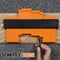 Contourmeter - 12 x 25 cm - Reproductiemeter met Slot - Oranje/Zwart - Houtbewerkingstracering