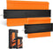 Contourmeter - 12 x 25 cm - Reproductiemeter met Slot - Oranje/Zwart - Houtbewerkingstracering