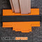 Contourmeter - 12 x 25 cm - Reproductiemeter met Slot - Oranje/Zwart - Houtbewerkingstracering