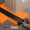 Contourmeter - 12 x 25 cm - Reproductiemeter met Slot - Oranje/Zwart - Houtbewerkingstracering