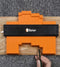 Contourmeter - 12 x 25 cm - Reproductiemeter met Slot - Oranje/Zwart - Houtbewerkingstracering